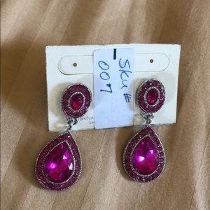 Pink glam earrings